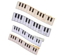 Gatuida Fermagli per Chioma in Metallo a Coccodrillo a Tasti di Pianoforte 4 Pezzi Grandi e Piccoli Clip Leggere Presa Forte per Donna Accessori Chioma Eleganti Quotidiani