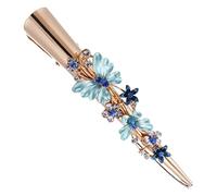 Gatuida Fermaglio Per Chioma Da Donna Clip Duckbill in Metallo, Grande Becco D'anatra Design Floreale, Accessorio Elegante Per Acconciature, Per Ogni Occasione