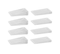 Gatuida Fermaporta Trasparente Regolabile 8 Pezzi PVC per Livellamento Mobili Cunei Antiscivolo per Casa e Ufficio Spessori per Tappeti e Pavimenti