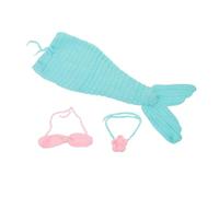 Gatuida Fotografico Fatto Mano Costume Uncinetto Morbido e Traspirante Coda e Fascia per Foto Photoshoot Elegante e Confortevole