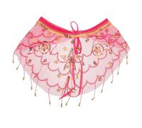 Gatuida Foulard Danza Tribal con Paillettes Rete Traspirante Leggero Accessorio Costume Egiziano per Performance Belly Dance e Party Halloween