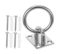 Gatuida Ganci da Soffitto in Acciaio Inossidabile con Piastra Quadrata e Anello Fissaggio Stabile con Viti Ganci Resistenti e Versatili per Uso Interno ed Esterno Portatile e Leggero per