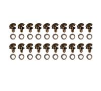 Gatuida Ganci per Lacci Scarpe in Ottone Resistente All’Usura, Set da 20 Pezzi Fibbie per Stivali, Accessori per Fissare i Lacci Nelle Attività Quotidiane