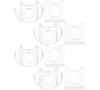 Gatuida Ganci per Quadri ad Incastro in Acrilico Trasparente Set da 8 Pezzi Supporti a Buco della Serratura Clip per Appendere Cornici Specchi e Album Fotografici Resistenti e