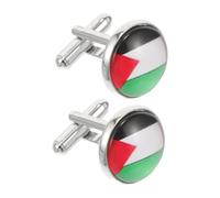 Gatuida Gemelli da Camicia Uomo Bandiera Palestina Bottoni per Polsini in Lega di Zinco Decorazioni per Abbigliamento Dettagli Raffinati Adatti a Vari Eventi