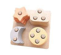 Gatuida Giocattoli Impilabili Legno Montessori per Anni Blocchi Forma Stelle e Educativi e Resistenti per Sviluppo Cognitivo e Riconoscimento Colori