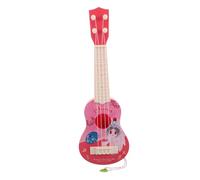 Gatuida Giocattolo Dell'ukulele La Prima Chitarra Per Mini Chitarra Giocattolo Mini Ukulele Per Chitarra Per Piccoli Ukelele Per Principianti Plastica Rosa