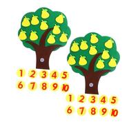Gatuida Giocattolo per L’apprendimento dei Numeri Albero di Pere in Feltro per Ragazzo Ragazza Set 2 Pezzi attività Matematica Scuola Materna Educativo Interattivo per Casa e Asilo