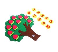 Gatuida Gioco Educativo Digitale per Albero di Pesca in Non Tessuto con Frutta per Apprendimento Cognitivo e Contare Gioco Memoria Metodo Montessori per Scuola dell'Infanzia