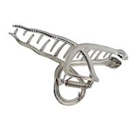 Gatuida Grande Fermaglio per Chioma in Lega Argento a Forma di Serpente, Accessorio Elegante e Creativo per Donne, per Casa e Lavoro, Non Danneggia i Chioma