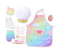 Gatuida Grembiule Cucina con Tasca Doppia Cucina e per Materiale Durevole Regalo Compleanno e Favorisce Abilità e Relazioni Sociali