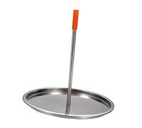 Gatuida Griglia per Barbecue in Acciaio Resistente Portapollo Verticale e Vassoio Raccogli Grasso per Arrosti da Campeggio e Cucina Domestica