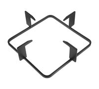 Gatuida Griglie per Fornelli a Gas in Ghisa Nera, Resistente all'Olio e Facile da Pulire, Supporto Quadrato Antiscivolo per Cucina Gas