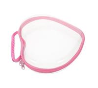 Gatuida Heart-shaped Makeup Travel Bag Large Hard Shell Zipper Pouch For Women And Versatile Storage Organizer For Cosmetics Toiletries And Toys