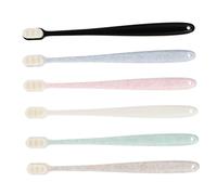 Gatuida Impugnatura Ergonomica - 6 Spazzolini Da Denti A Setole Morbide Extra-puliti Medi Per Una Delicata Pulizia Quotidiana