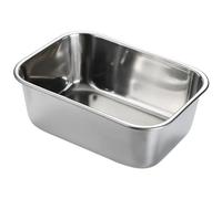 Gatuida in Inossidabile 304 Profondo Rettangolare Resistente All'usura e Non Deformabile, Design Semplice Dettagli Delicati per Cucina e Barbecue