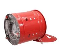 Gatuida Inceneritore da Cortile Secchio Smaltato Rosso per Bruciare Carta e Rifiuti, Contenitore Portatile Fori di Ventilazione, per Uso Domestico e Cerimonie Sacrificali Stile Casuale