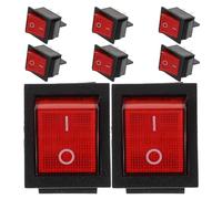 Gatuida Interruttore a bilanciere per imbarcazioni ad alta resistenza, 8 pezzi, 2 posizioni, 4 pin, KCD4, tipo imbarcazione, in plastica, on-off, per applicazioni automobilistiche e marine