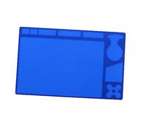 Gatuida Isolante Silicone Per Saldatura Antiscivolo e Termoresistente Per Riparazioni Elettroniche e Su Computer Design Scanalature Per Piccole Colore Blu