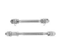 Gatuida Kit 2 Pezzi Assi Anteriore e Posteriore a Sgancio Rapido per Bici Mountain Bike e Corsa Lega Leggera ad Alta Resistenza per Sostituzione Rapida Accessori per Ciclismo Outdoor