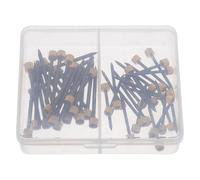 Gatuida Kit 50 Chiodi per Cornici Testa in Rame Nero, Ganci per Appendere Quadri, Ferramenta per Montaggio su Pareti in Cartongesso, Legno e Cemento, Adatto per Decorazioni