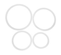 Gatuida Kit Anelli Sordina Per Batteria 4 Pezzi Cerchio Smorzatore Rullante Accessorio Per Esercizi Di Batteria Uso Domestico Adatto Principianti