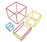 Gatuida Kit Costruzione Geometrico Stem per Colorate per Sviluppo Abilità Motorie e Apprendimento Matematica Modelli Facili da Montare e Trasportare