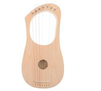 Gatuida Kit Fai da Te Arpa Lira in Legno con 7 Corde Ponticello e Perno per Corde Strumento Musicale Artigianale per Uso Domestico Scolastico e Spettacoli Corpo in Tiglio Grezzo
