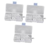 Gatuida Kit Riparazione Occhiali 3 Pz bicchieri naselli in silicone minuscole viti kit di riparazione ottica piccole viti occhiali lente impostare copertura antiscivolo suite