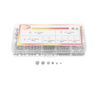 Gatuida Kit Sfere per Cuscinetti in Acciaio Inox 620 Pezzi Assortimento di Sfere di Precisione Metriche per Progetti Fai da Te e Riparazioni Industriali Confezione Scatola per Officina