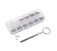 Gatuida kit viti distributore di formule Assortimento di viti per spettacolo occhiali da sole Kit riparazione occhiali viti per occhiali Incorniciato vite rondella suite impostare