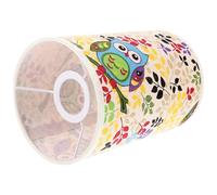 Gatuida Lampada da Parete Piccola Paralume Rotondo in Lino per Interni Elegante Copertura per Applique Camera da Letto Soggiorno e Balcone Facile da Installare Atmosfera Calda e