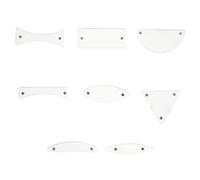 Gatuida Lenti per esperimenti di ottica fisica da 8 pezzi | Lenti convesse trasparenti in plastica per l'insegnamento e la ricerca scientifica nelle scuole medie e in laboratorio