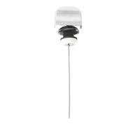 Gatuida Leva per Scarico Wc Lato Montaggio Maniglia in Abs Elettroplaccata Antiruggine Ricambio per Serbatoio Bagno Hotel e Casa Compatibile con Toto