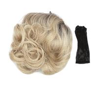 Gatuida Lunga Ondulata con Frangia e Naturale Copricapo con Rete Protettiva e Texture Lucente Adatta Tutte Età