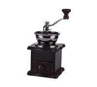 Gatuida Macinacaffè Manuale Vintage in Legno Scuro con Macina Ceramica Maniglia Mulino Manuale per Caffè in Grani per Uso Domestico e Regalo per Appassionati