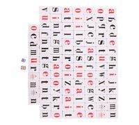 Gatuida Mahjong Gioco da Tavolo Educativo e Insegnanti, Materiale Plastico e Carta, Portatile e Interattivo per Attività di Memoria e Apprendimento Prescolare
