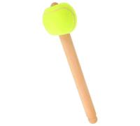 Gatuida Mallet per Batteria Manico in Legno e Testa a Palla da Baseball, Beige, per Grancassa e Tamburo a Testa di Tennis, per Esibizioni e Marching Band
