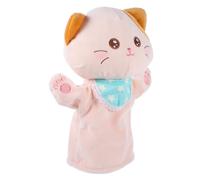 Gatuida Marionetta Mano Gatto Peluche Morbido con Bocca Mobile Giocattolo Interattivo per Racconti Educativi