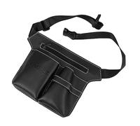 Gatuida marsupio da barbiere Uomini astuccio portavita da parrucchiere barber tools accessori parrucchiere borsa da barbiere borsa in pelle per attrezzi da taglio di Black
