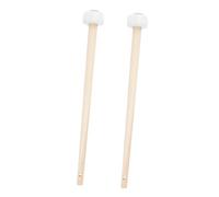 Gatuida Martelletto per Gong 2pezzi Manico in Legno e Testa in Gomma, Design Confortevole, Adatto per Uso in Performance Musicali, Accessori per Strumenti a Percussione