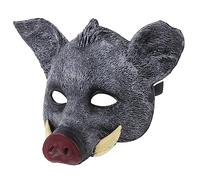 Gatuida Maschera da Cinghiale Grigia per Halloween Accessorio Cosplay Animale per Feste e Party Prop Costume Spaventoso per Adulti Materiale Resistente e Design Accattivante