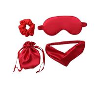 Gatuida Maschera Per Dormire in Artificiale Elastico Per Per Dormire Tappi Per Orecchie Benda Pratica Custodia e Laccio