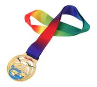 Gatuida Medaglia di Metallo Oro per Competizioni di Nuoto con Nastro | Lega di Zinco, Design Creativo e Leggero, Forte Impatto Visivo, per Eventi Sportivi e Premiazioni