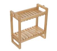 Gatuida Mensola da Bagno in Legno Marrone a 2 Livelli per Ottimizzare lo Spazio Bagno Facile Montaggio Fai-da-te e Design Funzionale Sopra Wc