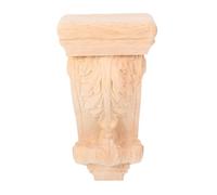 Gatuida Mensola in Legno con Capitello Romano Intagliato Supporto Angolare Vintage per Mobili e Decorazioni Casa Rifinitura Tradizionale per Mensole Caminetti e Porte Staffa Solida in