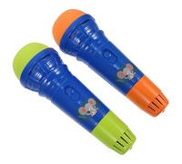 Gatuida Microfono Giocattolo Leggero per Bambini 2 Pezzi Facile da Impugnare in Plastica Blu Aiuta a Superare Timidezza e Paura i Colore Casuale Adatto per Feste e Compleanni