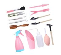 Gatuida Mini Attrezzi da Ergonomici per Bonsai e Piante e in Plastica e per Trapianto Diserbo e Aerazione del Terreno Utensili Resistenti per Giardinaggio Esterno Colore Colore Casuale