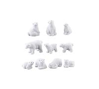 Gatuida Mini in Resina 11pcs Decorazioni Per Micro Paesaggio Statuette Realistiche Per Giardini in Miniatura e Decorazione Da Scrivania Forma Animale Unica e Chic