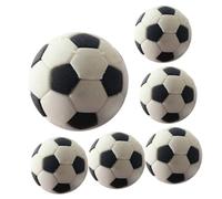 Gatuida Mini Palloni da Calcio Decorativi 6 Pezzi, Ornamenti Realistici per Casa delle Bambole, Accessori per Arredamento a Tema Calcio, Decorazioni per Mini Case e Scenari Fotografici